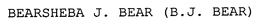 BEARSHEBA J. BEAR (B.J. BEAR) trademark
