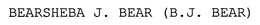 BEARSHEBA J. BEAR (B.J. BEAR) trademark