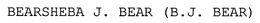 BEARSHEBA J. BEAR (B.J. BEAR) trademark