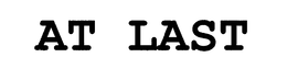 AT LAST trademark