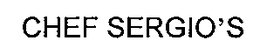 CHEF SERGIO'S trademark