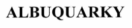 ALBUQUARKY trademark