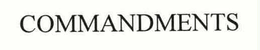 COMMANDMENTS trademark