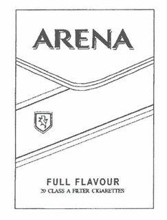 ARENA FULL FLAVOUR 20 CLASS A FILTER CIGARETTES trademark