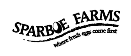 SPARBOE FARMS WHERE FRESH EGGS COME FIRST trademark