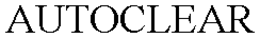 AUTOCLEAR trademark