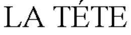 LA TÉTE trademark