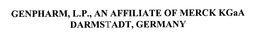 GENPHARM, L.P., AN AFFILIATE OF MERCK KGAA DARMSTADT, GERMANY trademark