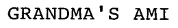 GRANDMA'S AMI trademark