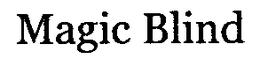 MAGIC BLIND trademark