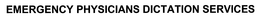 EMERGENCY PHYSICIANS DICTATION SERVICES trademark
