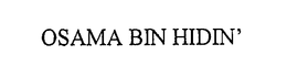 OSAMA BIN HIDIN' trademark