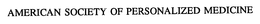 AMERICAN SOCIETY OF PERSONALIZED MEDICINE trademark