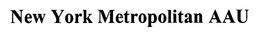 NEW YORK METROPOLITAN AAU trademark