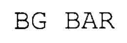 BG BAR trademark