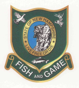 STATE OF NEW HAMPSHIRE LIVE FREE OR DIE FISH AND GAME trademark