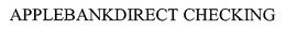 APPLEBANKDIRECT CHECKING trademark