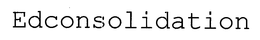 EDCONSOLIDATION trademark