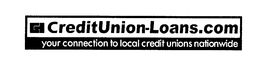 CREDITUNION-LOANS.COM YOUR CONNECTION TO LOCAL CREDIT UNIONS NATIONWIDE trademark