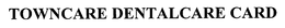 TOWNCARE DENTALCARE CARD trademark