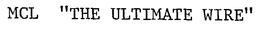 MCL "THE ULTIMATE WIRE" trademark