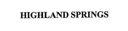 HIGHLAND SPRINGS trademark