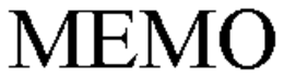 MEMO trademark