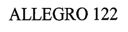 ALLEGRO 122 trademark