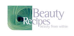 BEAUTY RECIPES BEAUTY FROM WITHIN trademark