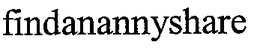 FINDANANNYSHARE trademark