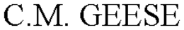 C.M. GEESE trademark