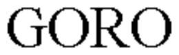 GORO trademark