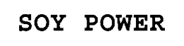 SOY POWER trademark