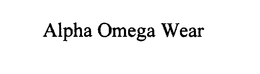 ALPHA OMEGA WEAR trademark