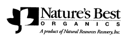 NATURE'S BEST ORGANICS A PRODUCT OF NATURAL RESOURCES RECOVERY, INC. trademark