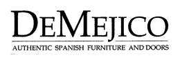 DEMEJICO AUTHENTIC SPANISH FURNITURE AND DOORS trademark