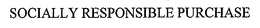SOCIALLY RESPONSIBLE PURCHASE trademark