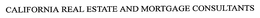 CALIFORNIA REAL ESTATE AND MORTGAGE CONSULTANTS trademark