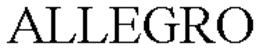 ALLEGRO trademark