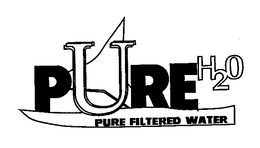 PURE H2O PURE FILTERED WATER trademark