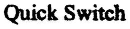 QUICK SWITCH trademark