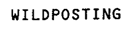 WILDPOSTING trademark