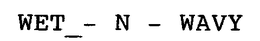 WET_- N - WAVY trademark
