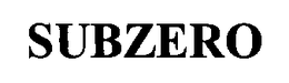 SUBZERO trademark