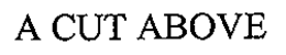 A CUT ABOVE trademark