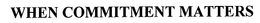 WHEN COMMITMENT MATTERS trademark