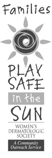 FAMILIES PLAY SAFE IN THE SUN WOMEN'S DERMATOLOGIC SOCIETY A COMMUNITY OUTREACH SERVICE trademark