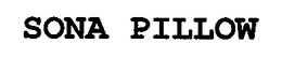 SONA PILLOW trademark
