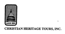 CHRISTIAN HERITAGE TOURS, INC. LAUS DEO trademark