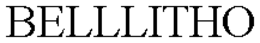 BELLLITHO trademark